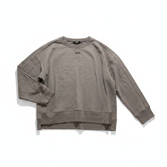 Dkny Tops - DKNY XXL Taupe Brown Womens Sweatshirt Pullover Casual Athleisure Cozy